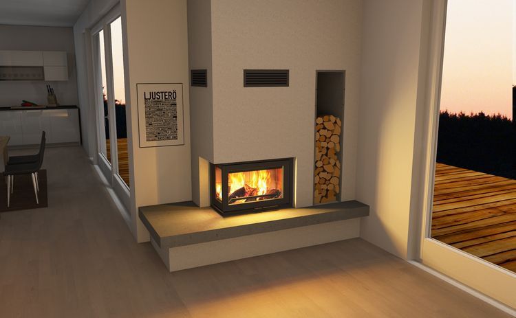 L Tipi Odunlu Şömine BŞO175