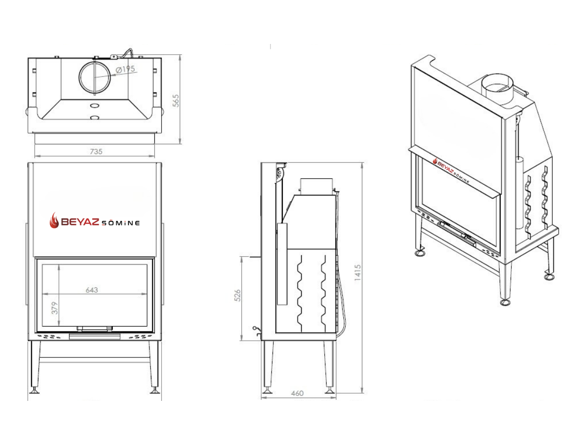 Elegance Düz Açık 80 cm