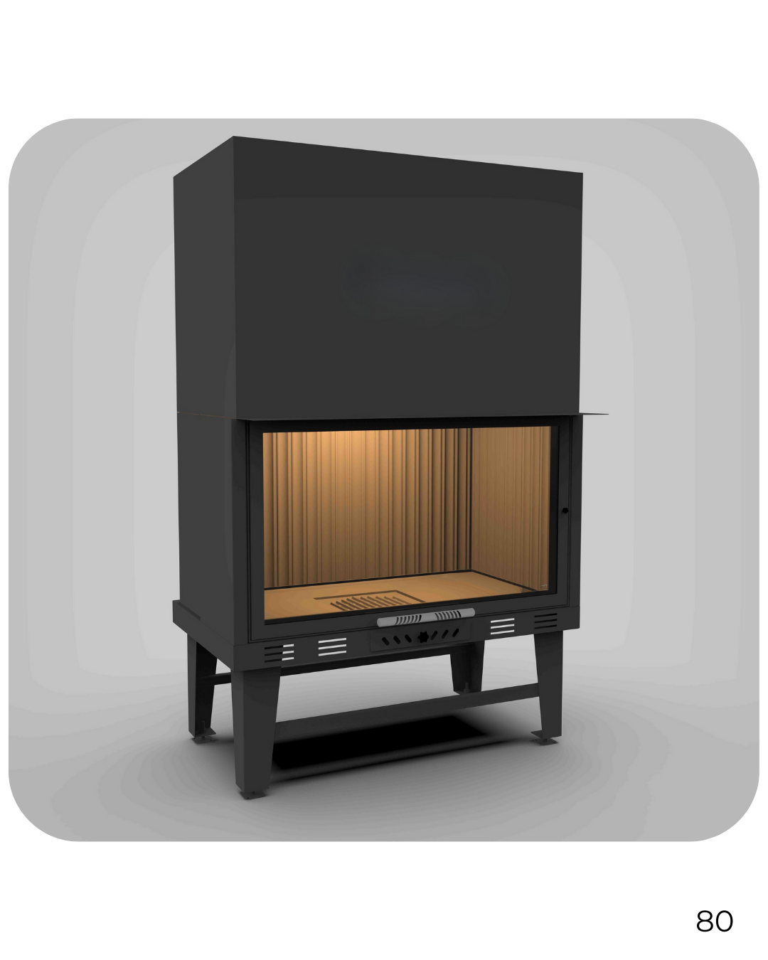 80 cm Düz Çelik Asansörlü Hazne BŞH80