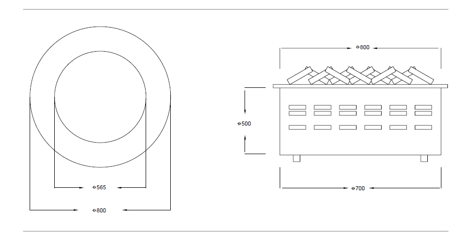 Flameline Vasko VK55 Buharlı Elektrikli Şömine Haznesi