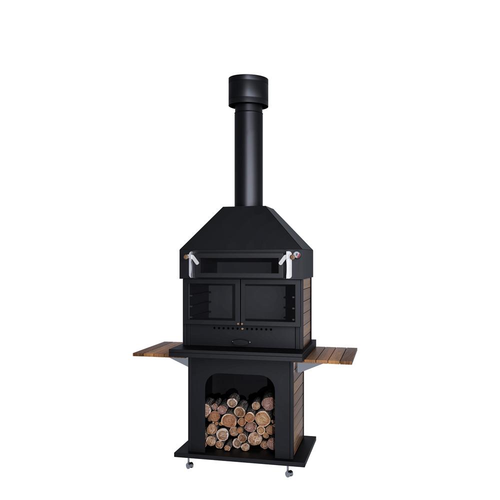 Fırınlı Tezgahsız Metal Barbekü 90 cm BŞB04