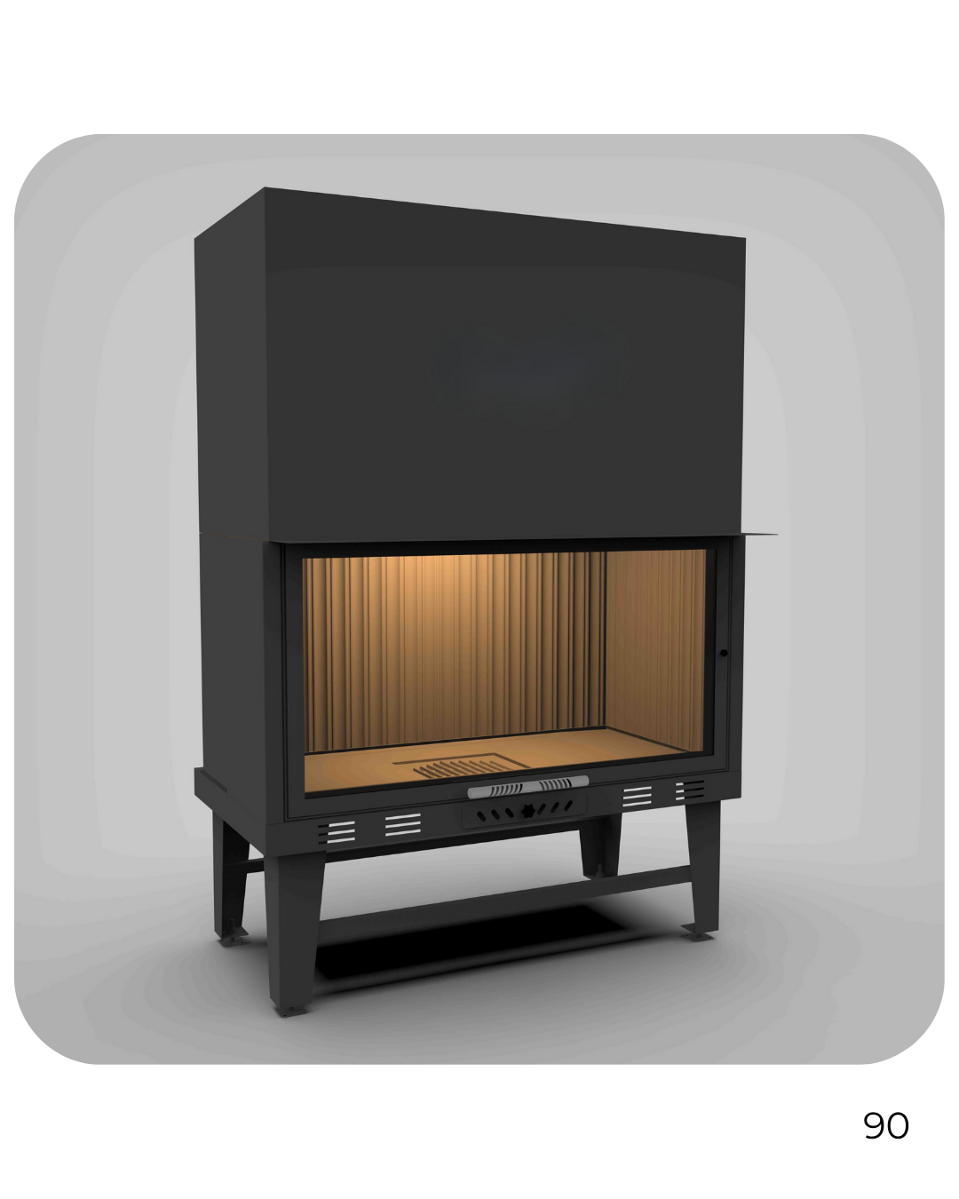 90 cm Düz Çelik Asansörlü Hazne BŞH902