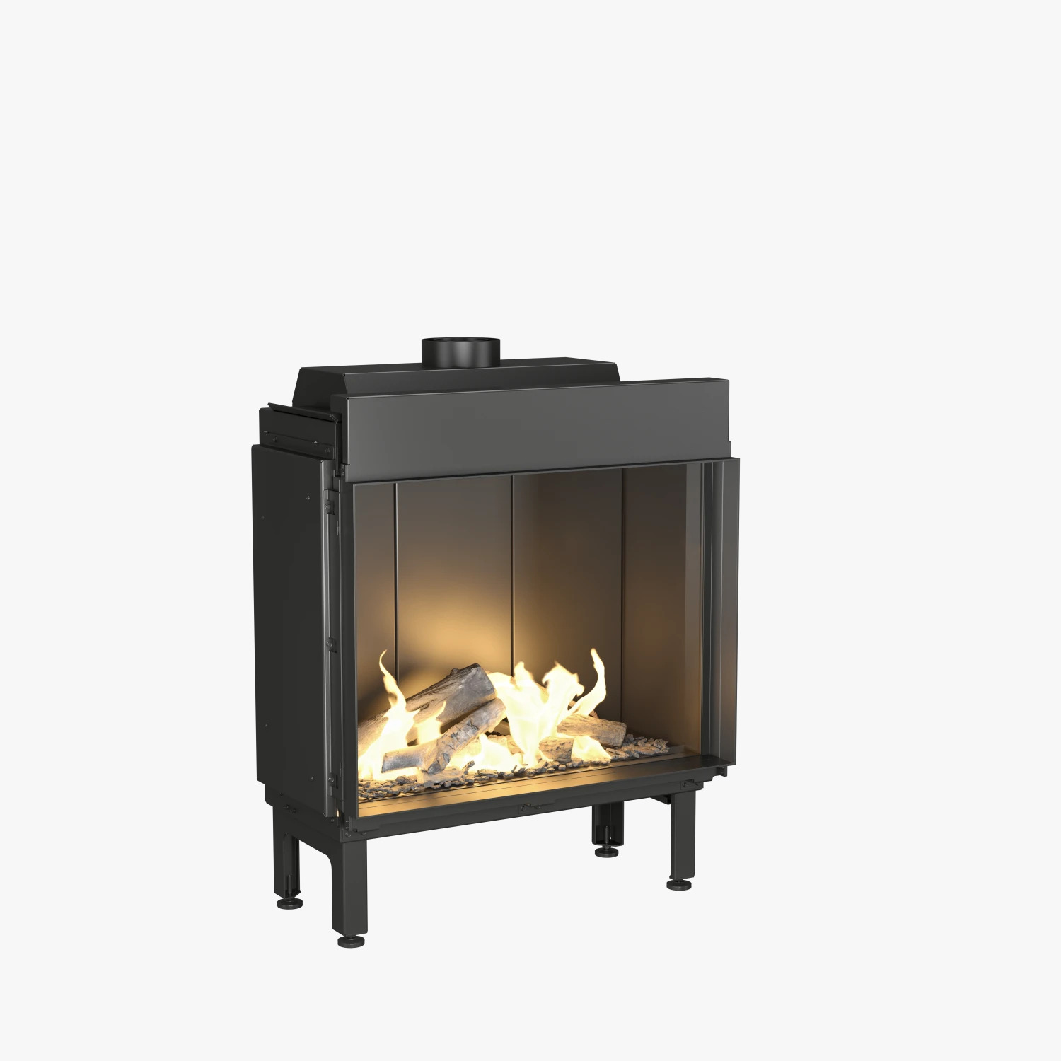 Vourla 80 cm Düz Görünümlü Doğalgazlı Şömine BŞDV01