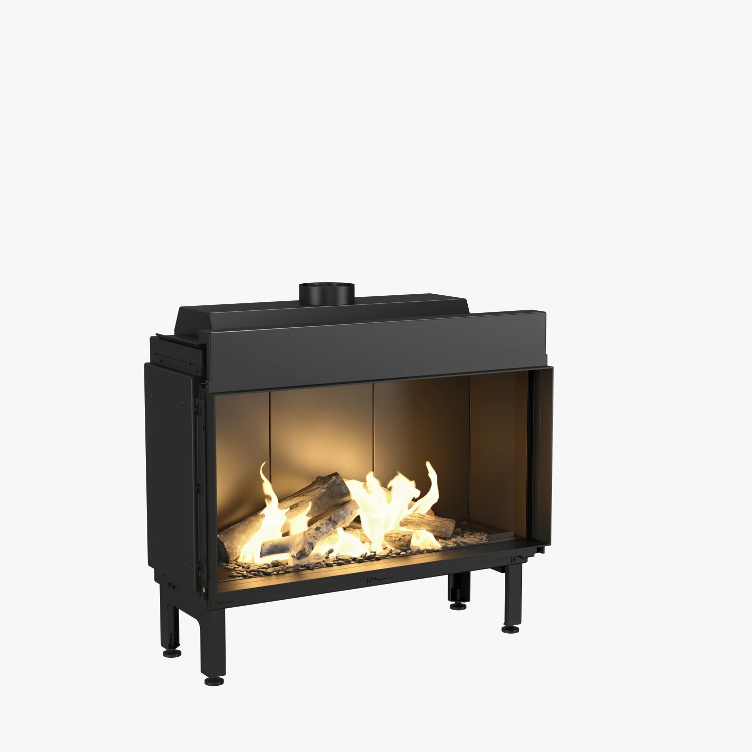 Vourla 100 cm Düz Görünümlü Doğalgazlı Şömine BŞDV07